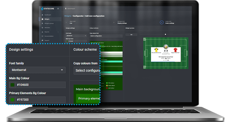In-play visualization LIVE_ConfigurationOptions 2